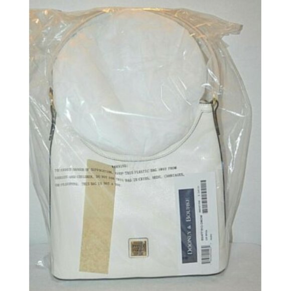 Dooney & Bourke Saffiano Italian Leather White Bag - Picture 12 of 12